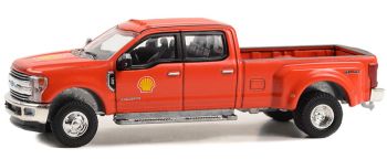 GREEN46130-E - FORD F-350 Lariat Dually 2019 – SHELL Oil de la série DUALLY DRIVERS sous blister