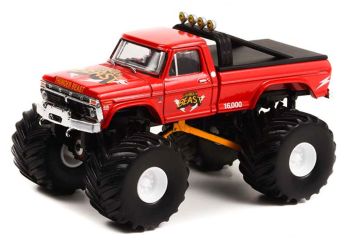 GREEN49110-B - FORD F-250 1976 Monster Truck THUNDER BEAST de la série KINGS OF CRUNCH sous blister