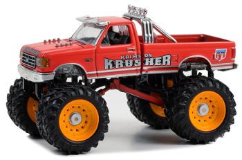 GREEN49130-F - FORD F-250 1989 Monster truck KRIMSON KRUSHER de la série KINGS OF CRUNCH sous blister