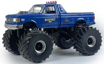 GREEN49160-D - FORD F-350 1990 #4 Monster truck - BIG FOOT de la série KINGS OF CRUNCH sous blister