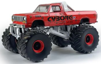 GREEN49160-E - DODGE Ram D250 1990 Monster truck - CYBORG de la série KINGS OF CRUNCH sous blister