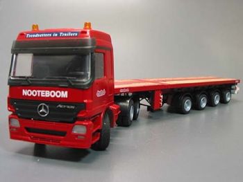 CON40145 - MERCEDES ACTROS 6x4 avec remorque plateau extensible 4 essieux NOOTEBOOM