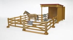 BRU2411 - Abri,Barrieres et Cheval.1/16