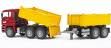 BRU2756 - Camion Benne MAN Avec Remorque Ech:1/16