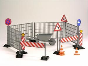 BRU2409 - Lot de signalisation TP Ech:1/16