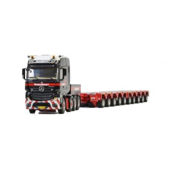 WSI410244 - MERCEDES Actros 8X4 avec plateau Intercombi SCHEUERLE  5+5 essieux MAMMOET