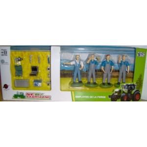 NFL74004 - Lot de 4 Mécaniciens avec Accessoires