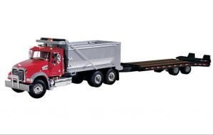 FIGE503180 - Camion MACK benne 6x4 avec remorque BEAVERTAIL.