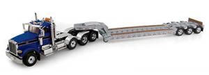 FIGE503166 - Camion PETERBILT MODEL 367 8x4 avec remorque porte engin 3 Essieux