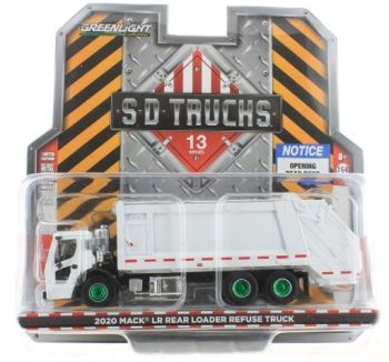 GREEN45130BVERT - MACK LR 6x4 2020 poubelle jantes verte S.D TRUCK sous blister