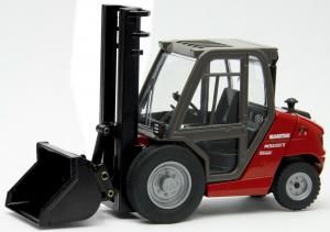 JOA205 - Chariot élevateur MANITOU MSI 30 TTI avec godet et lot de panneaux.Ech:1/32