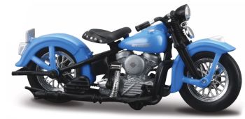 MST453 - HARLEY DAVIDSON  FL Panhead 1948 Bleue