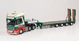 TEK59841 - SCANIA R TOPLINE 6x4 Avec Remorque porte-engins 4 Essieux.