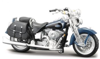 MST456 - HARLEY DAVIDSON FLSTS Heritage Springer 2001 Bleue et noire