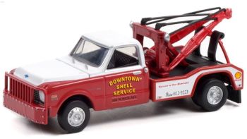 GREEN46080B - CHEVROLET C-30 Dépanneuse 1972 SHELL Service DUALLY DRIVERS sous blister