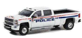 GREEN46090-C - CHEVROLET Silverado 3500HD 2018 Police régional Durham de la série DUALLY DRIVERS sous blister