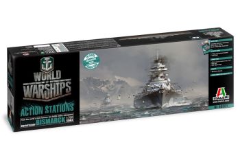 ITA46501 - Bateau German Bismarck  Battleship WORLD OF WARSHIPSà peindre