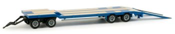 HER076142 - Remorque GOLDHOFER 4 Essieux Bleu Ech:1/87