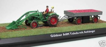 SCH2956 - Tracteur GÜLDNER TOLEDO A 4 M Avec remorque.Article ancien neuf en boite