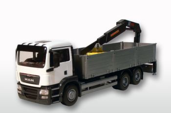 EMEK50592 - MAN TGS M 6x4 blanc porteur avec grue de déchargement
