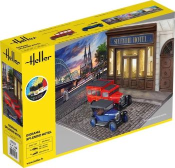 HEL52330 - Kit de démarrage avec peinture et accessoires - Diorama Hôtel du Splendide à assembler