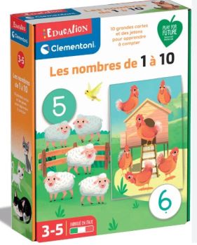 CLE52595 - Les nombres de 1 à 10 | dés 3 ans