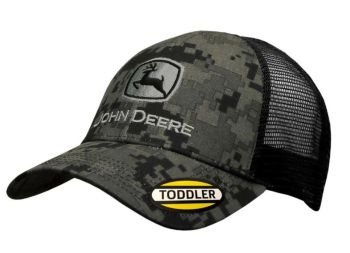 MC53080407BK - Casquette grise avec arrière en filet noire pour enfants JOHN DEERE