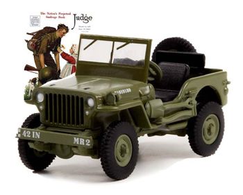 GREEN54060-A - JEEP Willis MB 1945 de la série NORMAN ROCKWELL sous blister