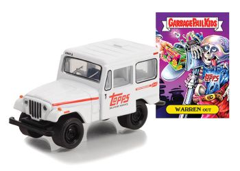 GREEN54070-B - JEEP DJ-5 1975 Blanche de la série GARBAGE PAIL KIDS sous blister