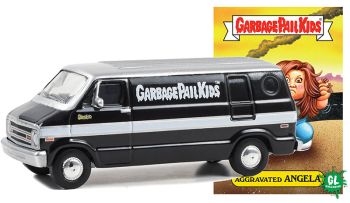 GREEN54090-F - DODGE B-100 1977 Noir de la série GARBAGE PAIL KIDS sous blister