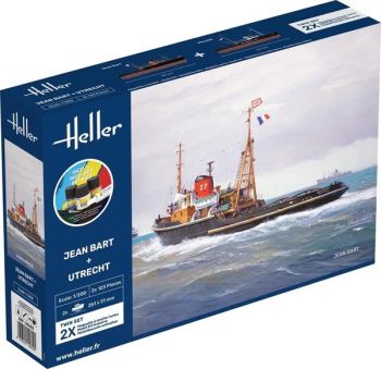 HEL55602 - Kit de démarrage avec peinture et accessoires - Coffret double Jean BART et UTRECHT à assembler