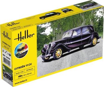 HEL56159 - Kit de démarrage avec peinture et accessoires - CITROEN 11 CV à assembler