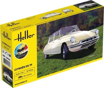 HEL56162 - Kit de démarrage avec peinture et accessoires - CITROEN DS 19 à assembler