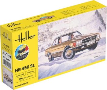 HEL56171 - Kit de démarrage avec peinture et accessoires - MERCEDES-BENZ 450 SL à assembler