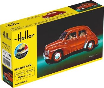 HEL56174 - Kit de démarrage avec peinture et accessoires - RENAULT 4 CV à assembler