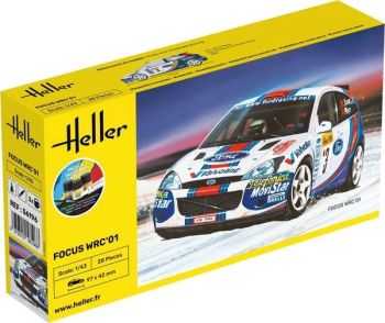 HEL56196 - Kit de démarrage avec peinture et accessoires - FORD Focus WRC-01 #3 à assembler