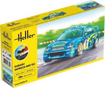 HEL56199 - Kit de démarrage avec peinture et accessoires - SUBARU Impreza WRC-02 #11 à assembler