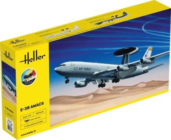 HEL56308 - Kit de démarrage avec peinture et accessoires - BOEING E-3B Awacs à assembler