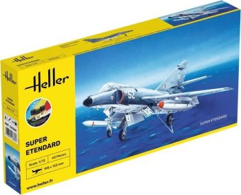HEL56360 - Kit de démarrage avec peinture et accessoires - DASSAULT Super-Etendard à assembler