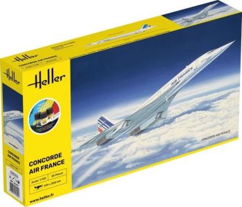 HEL56445 - Kit de démarrage avec peinture et accessoires - CONCORDE Air France à assembler