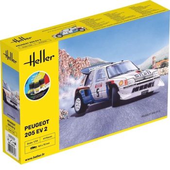 HEL56716 - Kit de démarrage avec peinture et accessoires - PEUGEOT 205 EV 2 #5 à assembler