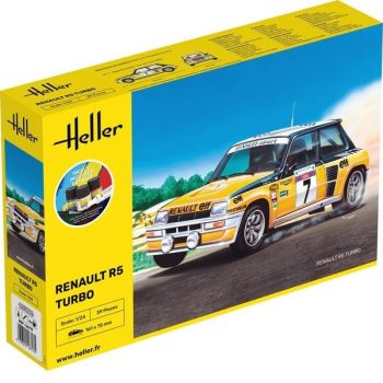 HEL56717 - Kit de démarrage avec peinture et accessoires - RENAULT R5 Turbo #7 à assembler