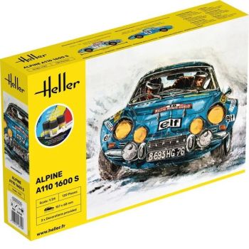 HEL56745 - Kit de démarrage avec peinture et accessoire -  ALPINE A110 - 1600s