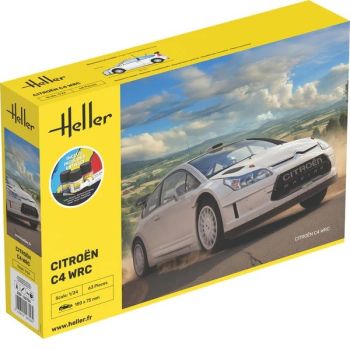 HEL56756 - Kit de démarrage avec peinture et accessoires - CITROEN C4 WRC à assembler