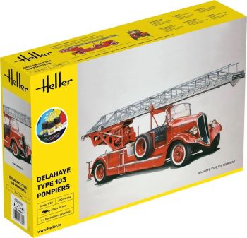 HEL56780 - Kit de démarrage avec peinture et accessoires - DELAHAYE Type 103 Pompiers