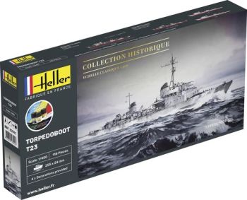 HEL57011 - Kit de démarrage avec peinture et accessoires - TORPEDOBOOT T23