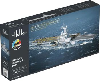 HEL57072 - Kit de démarrage avec peinture et accessoire -  Cuirassé Charles de Gaulle