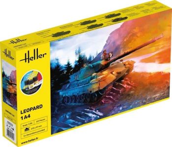 HEL57126 - Kit de démarrage avec peinture et accessoires - Char LEOPARD 1A4