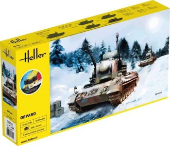 HEL57127 - Kit de démarrage avec peinture et accessoires - Char GEPARD