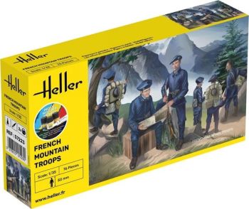 HEL57223 - Kit de démarrage avec peinture et accessoires - Troupes de Montagne Françaises